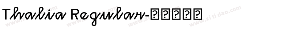 Thalia Regular字体转换
